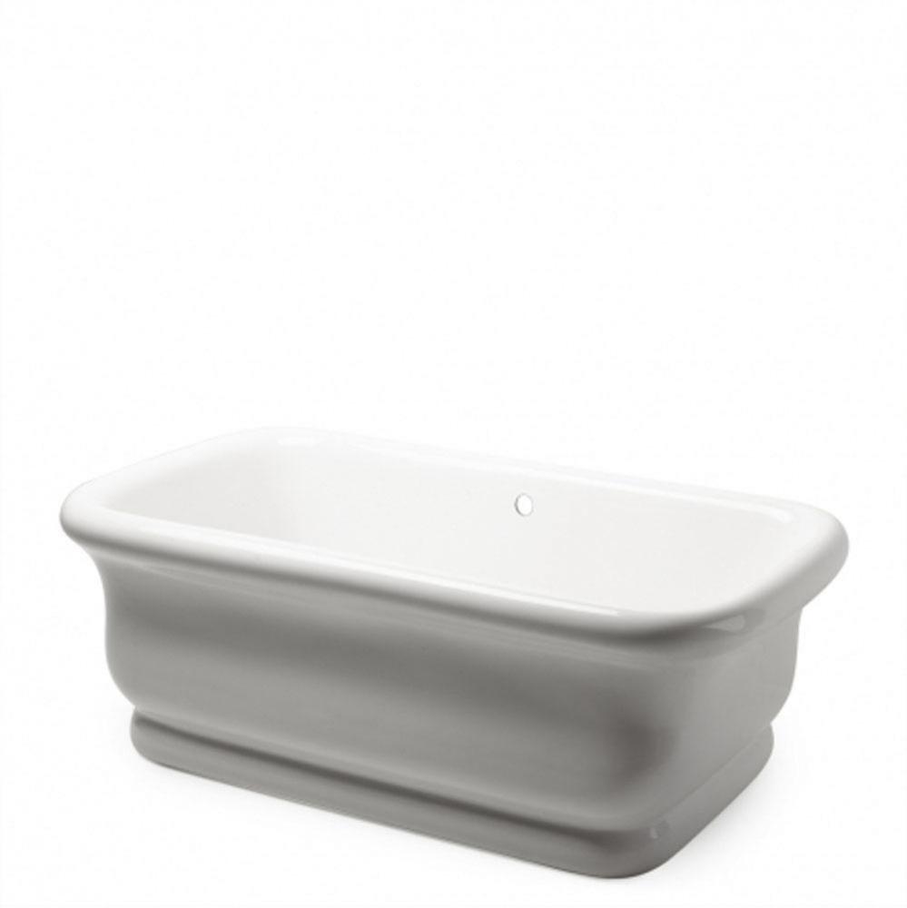 Empire 71 x 34 1/2 x 24 Freestanding Rectangular Bathtub in White