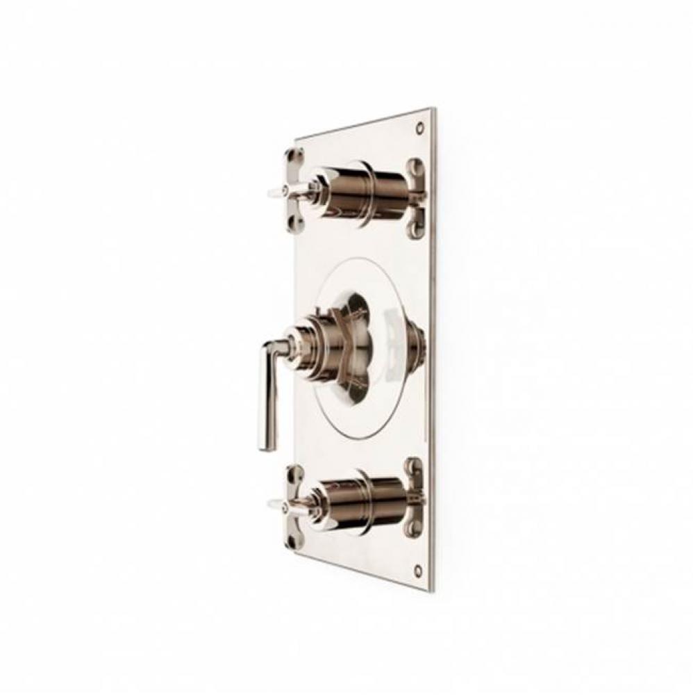 Henry Metal Lever Handle Thermostatic with Metal Cross Handle Shutoffs Trim in