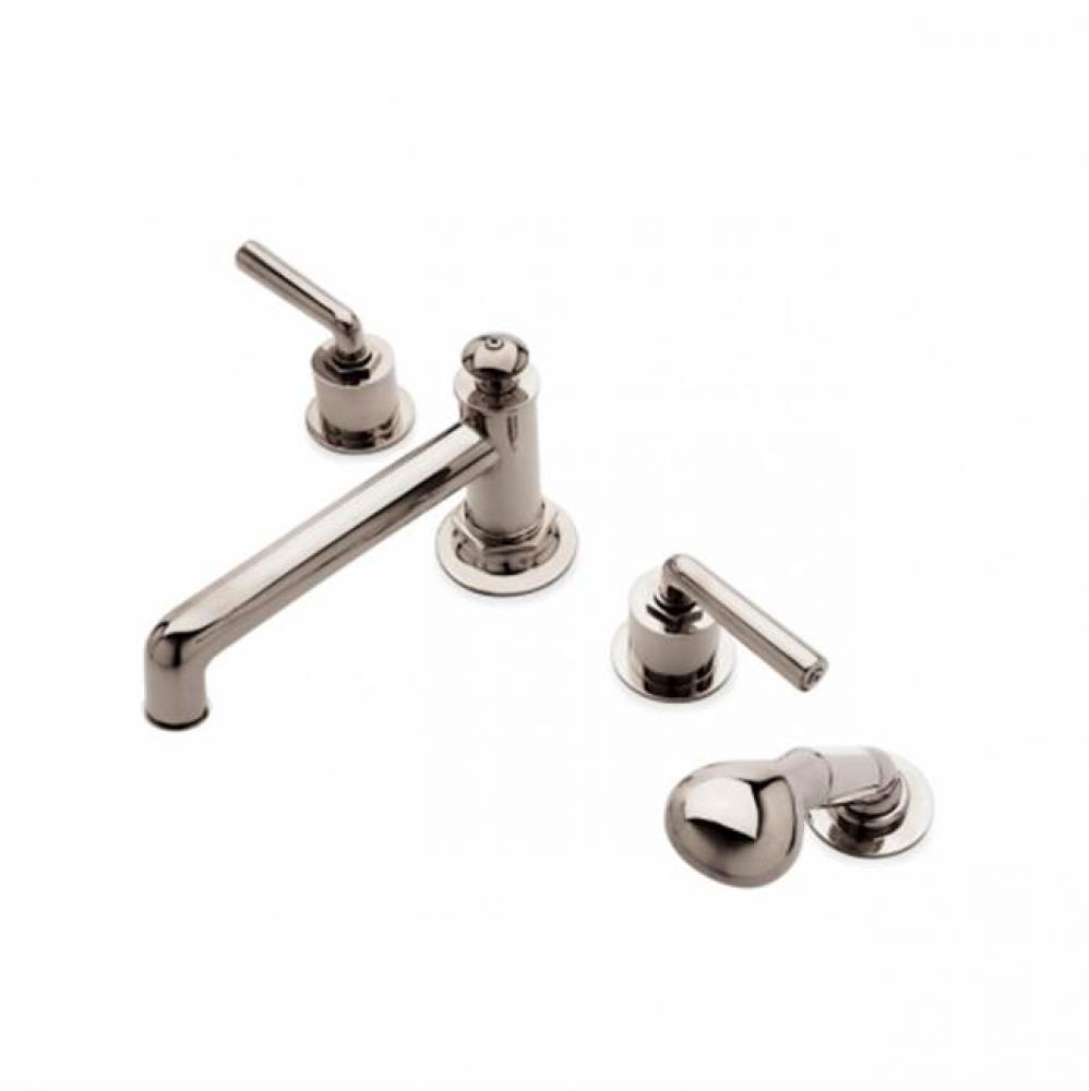 Henry Low Profile Concealed Tub Filler With Handshower and Metal Lever Handles in