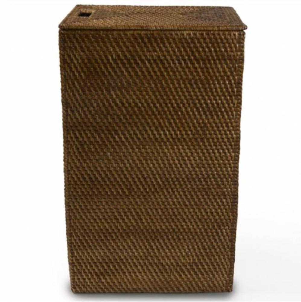 Rattan Rectangular Hamper in Chestnut
