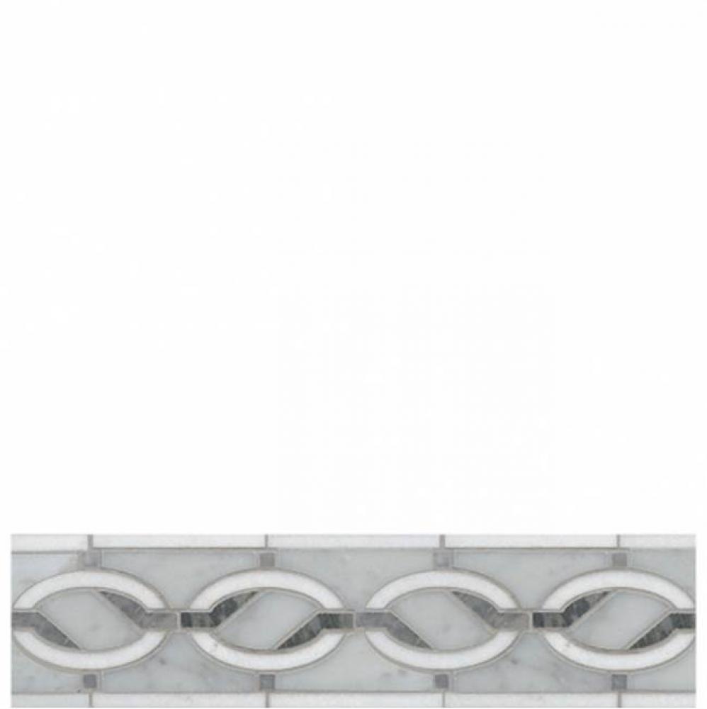 Signet Solid Links Petite Single Border 3 5/8'' x 7 1/4'' in Stone Group 1,