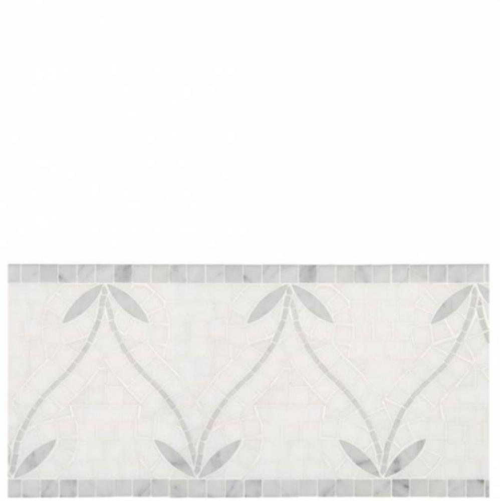 Signet Olivia Grande Border 7 1/2'' x 12'' in Stone Group 1, 2, 3, and