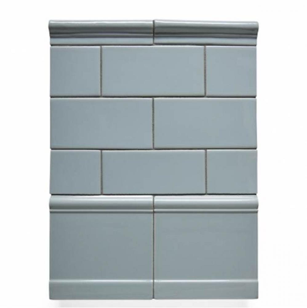 Cottage Universal Rail 1 1/2'' x 6'' in Overcast Glossy