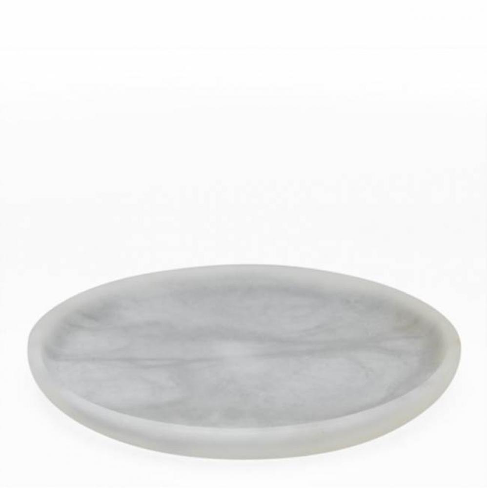 Cava Round Tray in Alabaster
