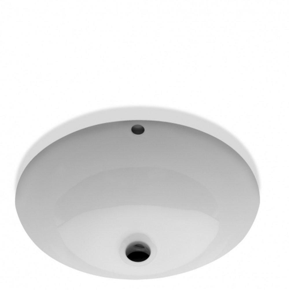 Saxby Drop In or Undermount Oval Vitreous China Single Glazed Lavatory Sink 17 13/16 x 15 1/16 x 7