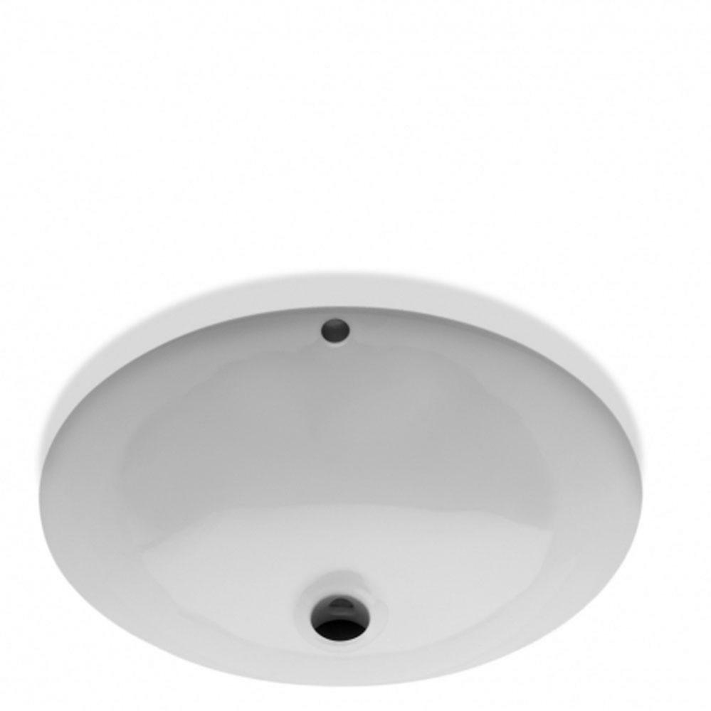 Saxby Drop In or Undermount Oval Vitreous China Single Glazed Lavatory Sink 18 7/8 x 16 1/8 x 7 11