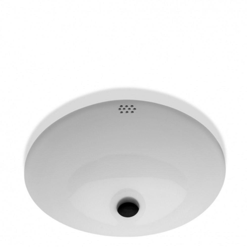 Manchester Undermount Oval Vitreous China Lavatory Sink Double Glazed 19 1/4 x 15 1/2 x 8 in Brigh
