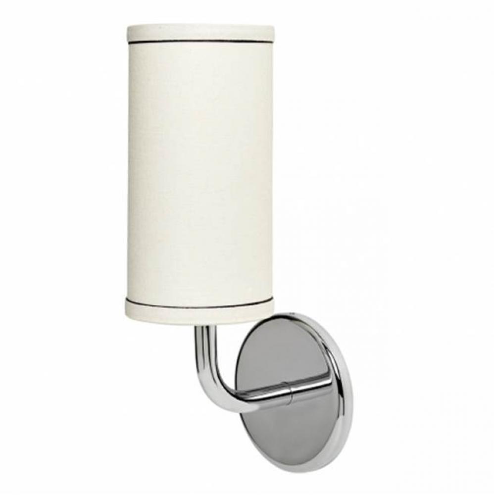 Flyte Wall Mounted Single Arm Sconce with Fabric Shade in
