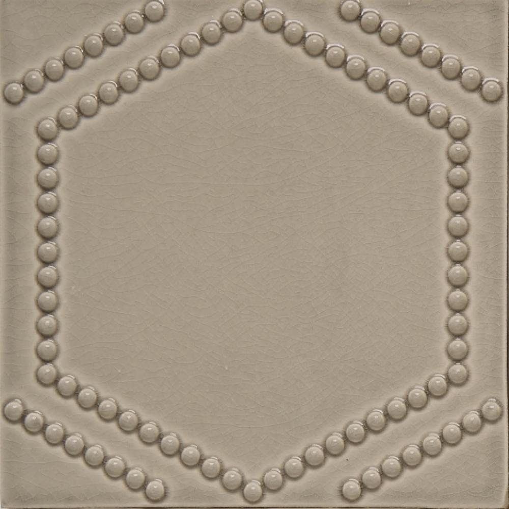 Architectonics Handmade Boss Decorative Field Tile Hexad Petite 6'' x 6''