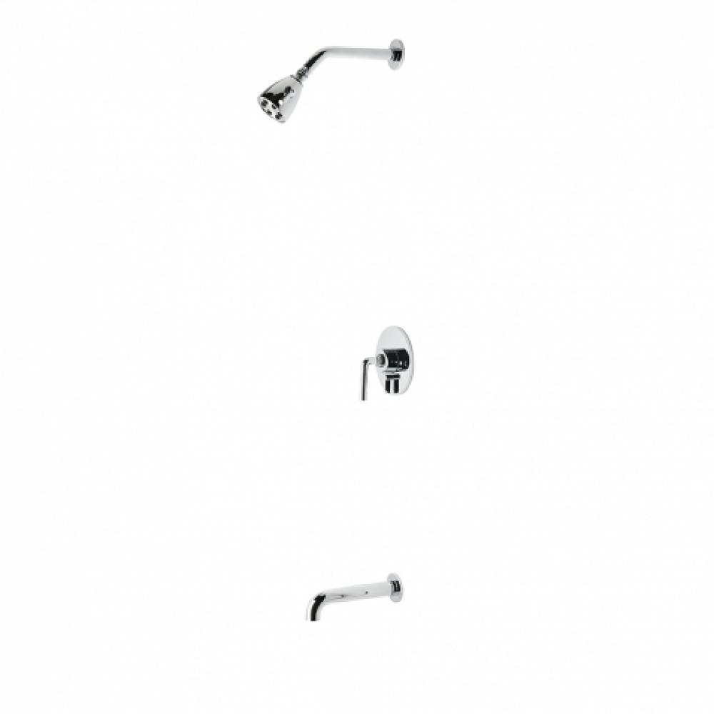 Flyte Pressure Balance Shower Package with 2 3/4'' Head and Tub Spout in