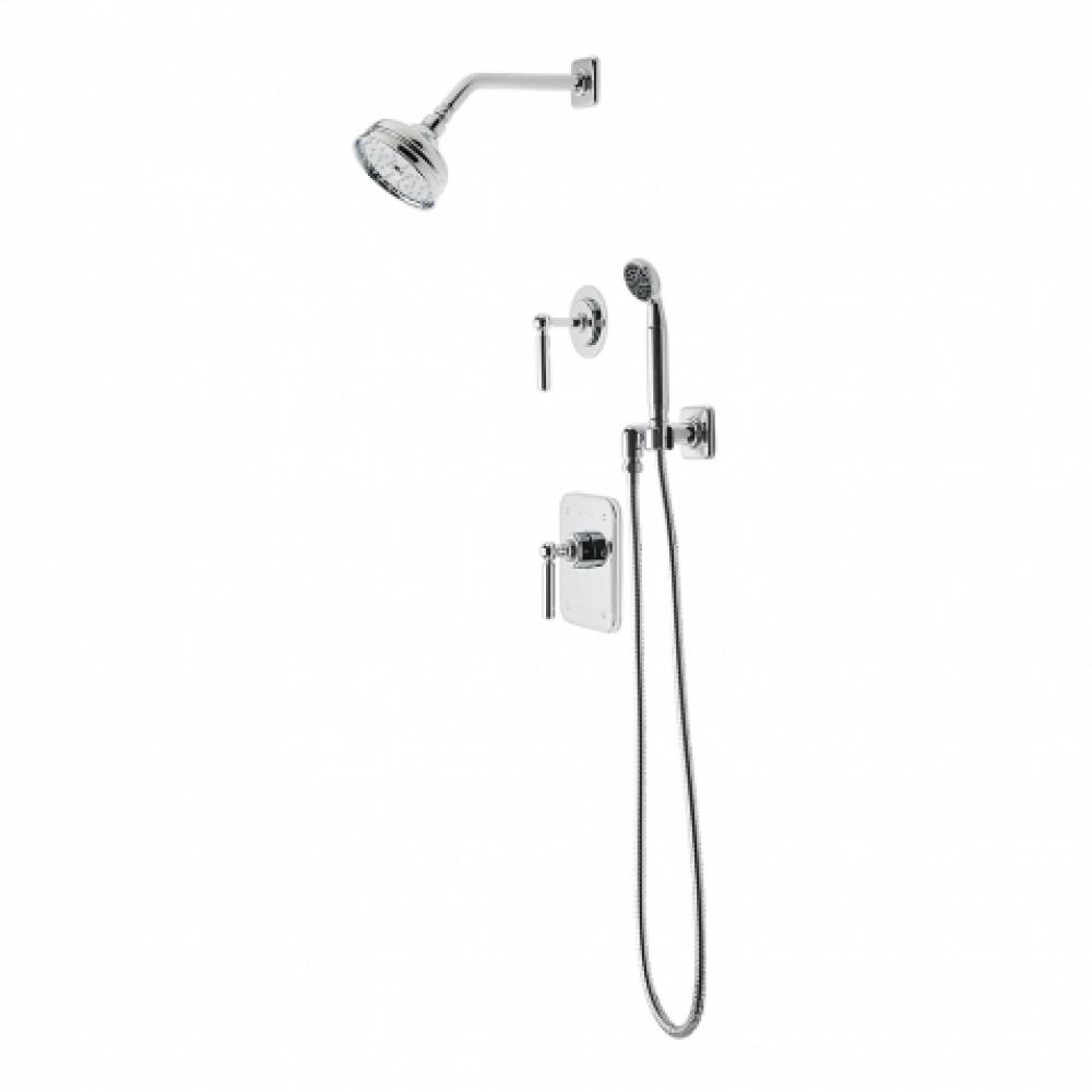 Ludlow Pressure Balance Shower Package with 5'' Shower Rose, Handshower and Diverter