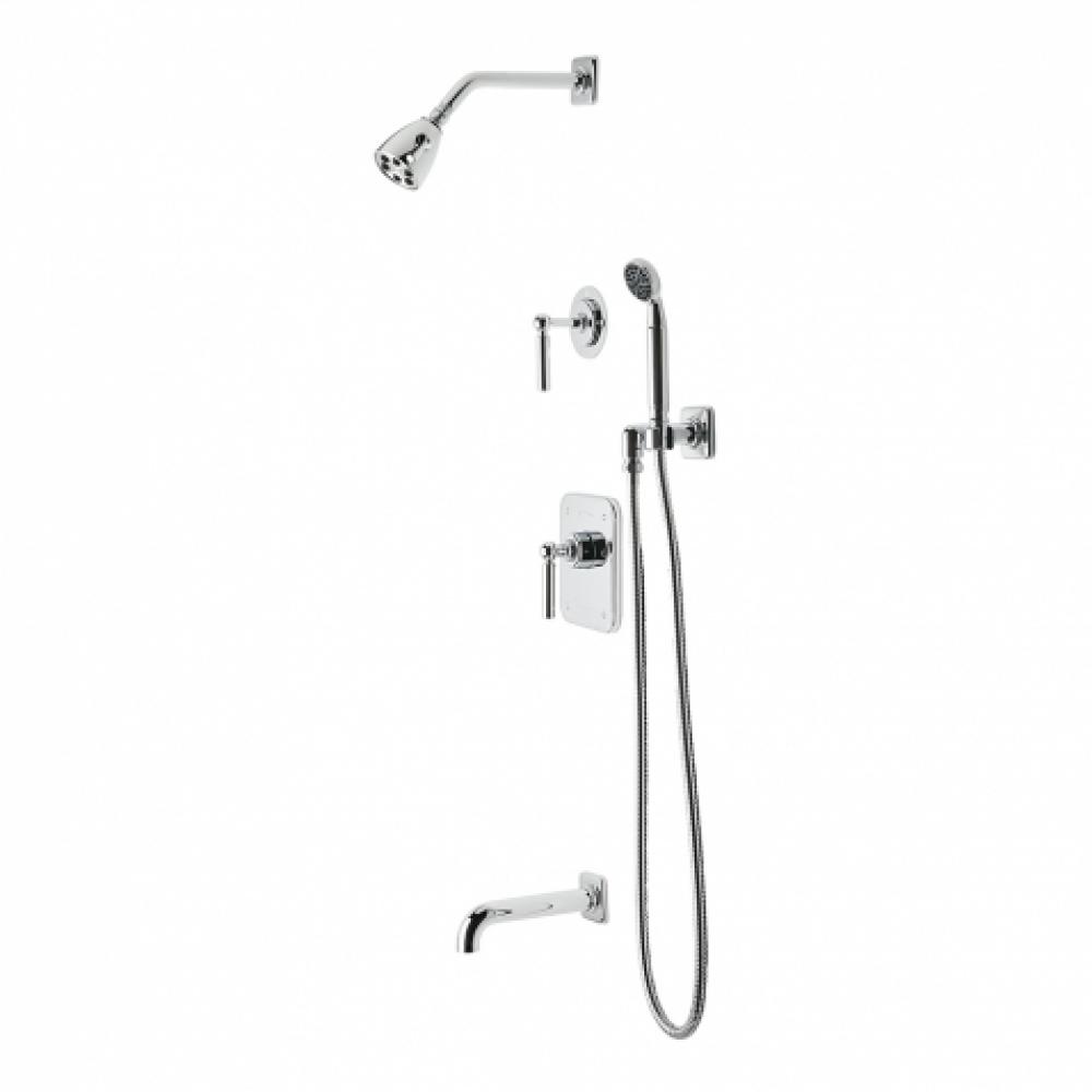 Ludlow Pressure Balance Shower Package with 2 3/4'' Shower Head, Handshower, Tub Spout
