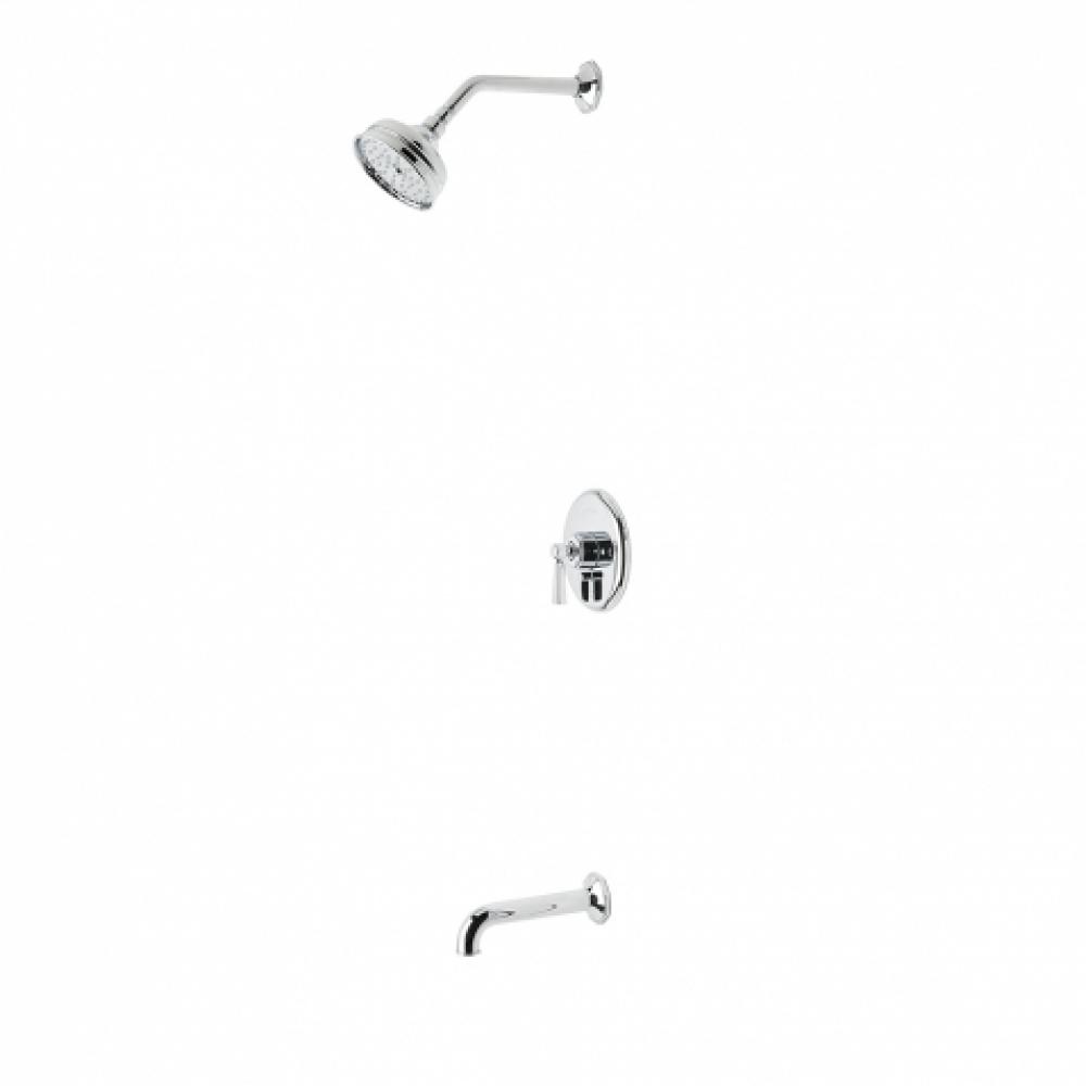 Roadster Pressure Balance Shower Package with 5'' Shower Rose and Tub Spout in