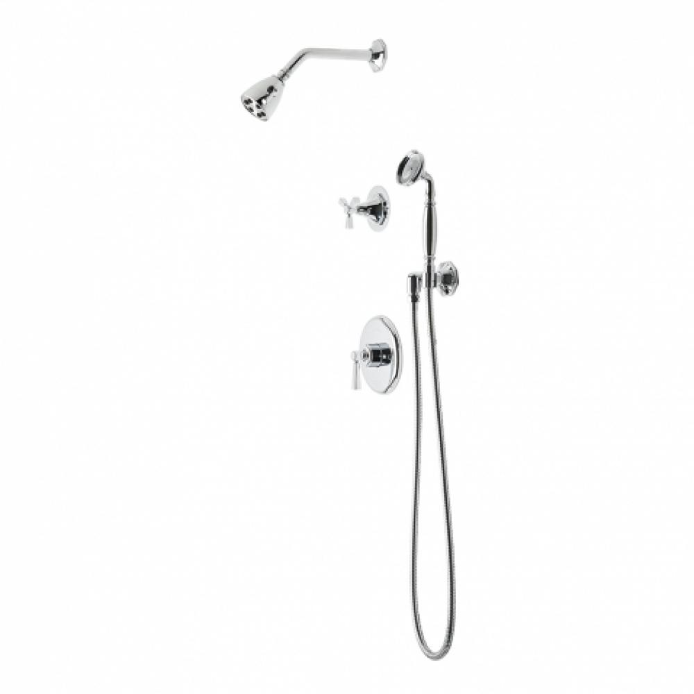 Roadster Pressure Balance Shower Package with 2 3/4'' Head, Handshower and Diverter