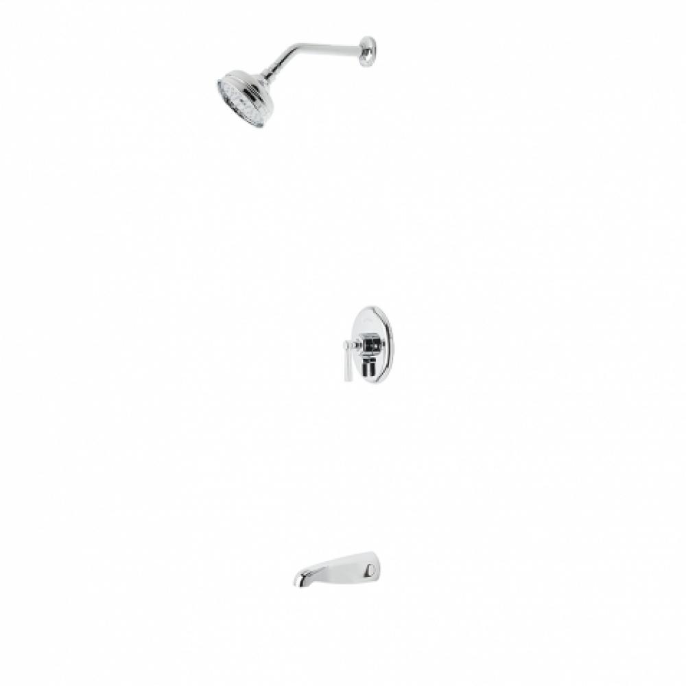 Transit Pressure Balance Shower Package with 5'' Shower Rose and Tub Spout in