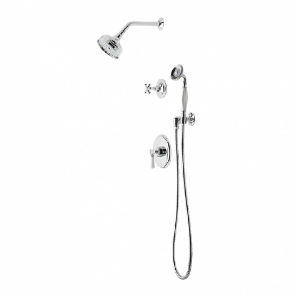Highgate Pressure Balance Shower Package with 5'' Shower Rose, Handshower and Diverter