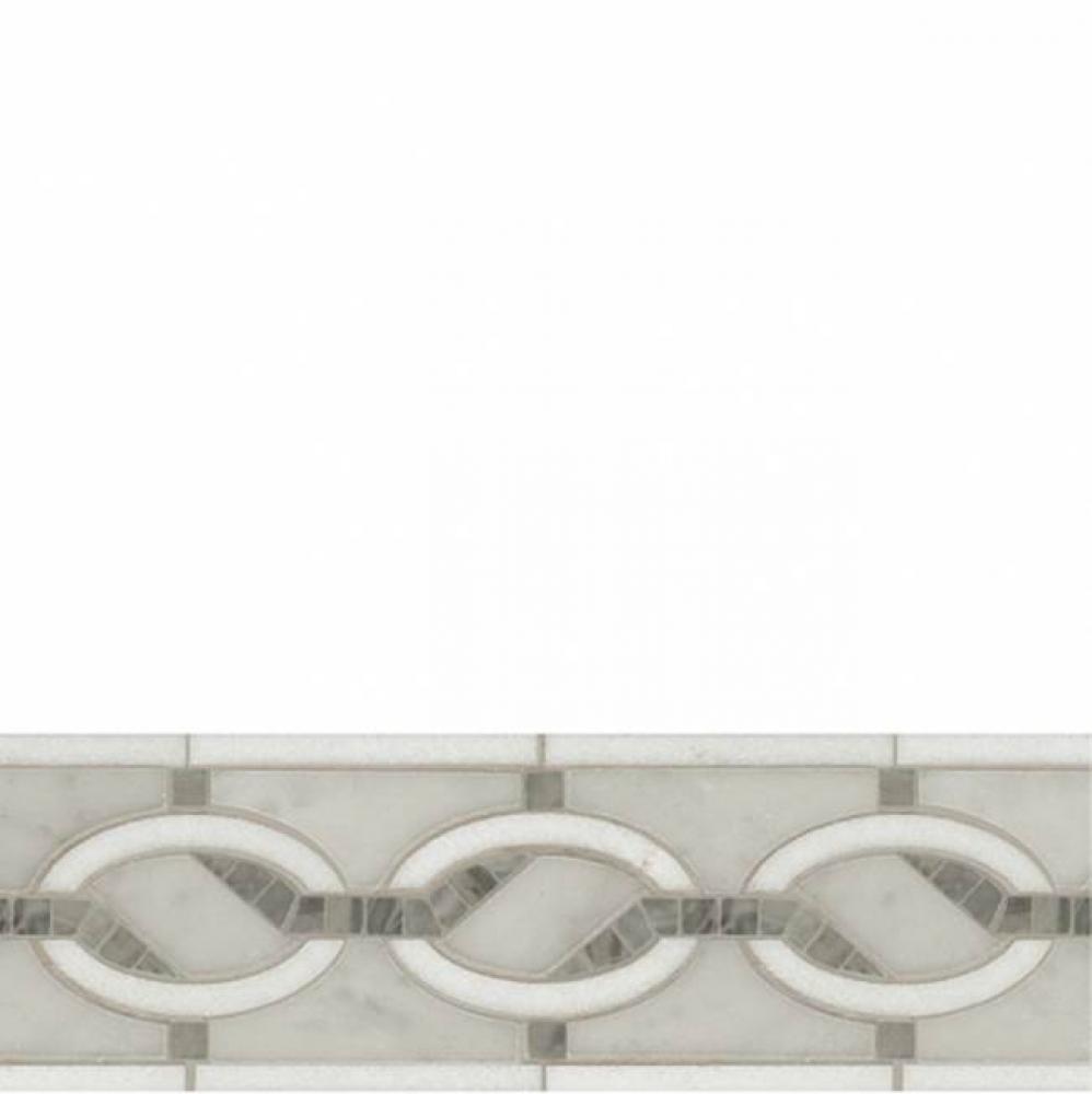 Signet Solid with Tesserae Links Petite Single Border 3 5/8'' x 7 1/4'' in