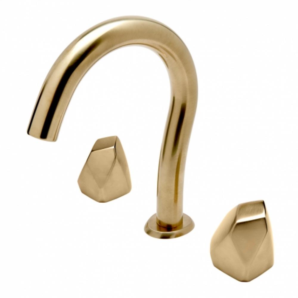 DISPLAY ONLY Isla Gooseneck Lavatory Faucet with Metal Geode Handles in Burnished