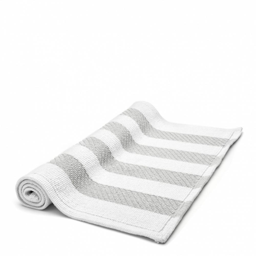 Aquidneck Striped Linen and Cotton Bath Rug 21 x 39 in