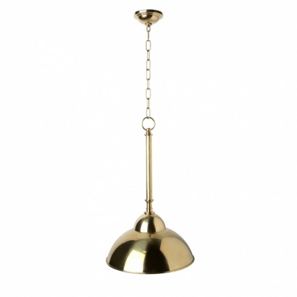 Derby Ceiling Mounted Pendant with Metal Shade in Unlacquered