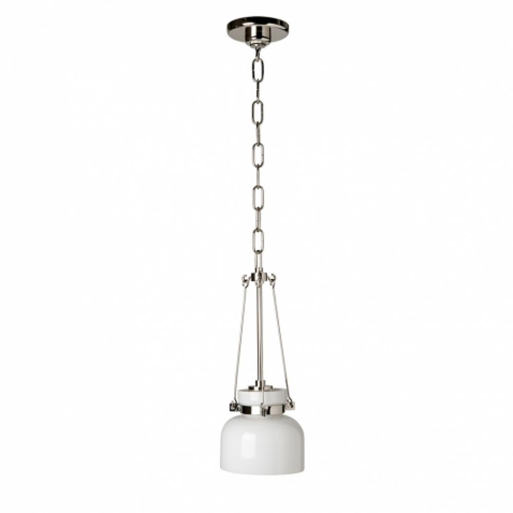Helio Ceiling Mounted Small Pendant with Glass Shade in