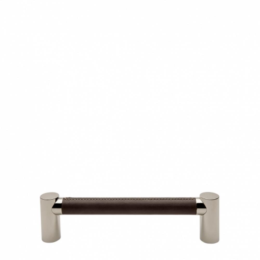 Sonoma 12'' Chocolate Leather Pull in Unlacquered