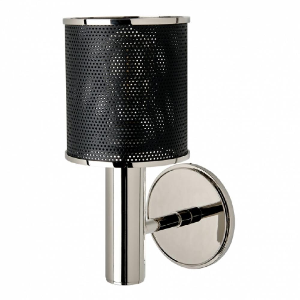 Montecito Wall Mounted Single Arm Sconce with Perforated Shade in