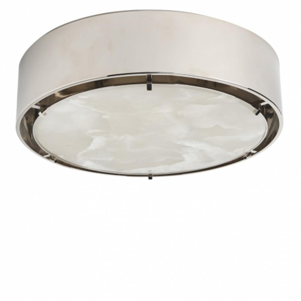 Martine Ceiling Flush Mount with Onyx Diffuser in Nickel