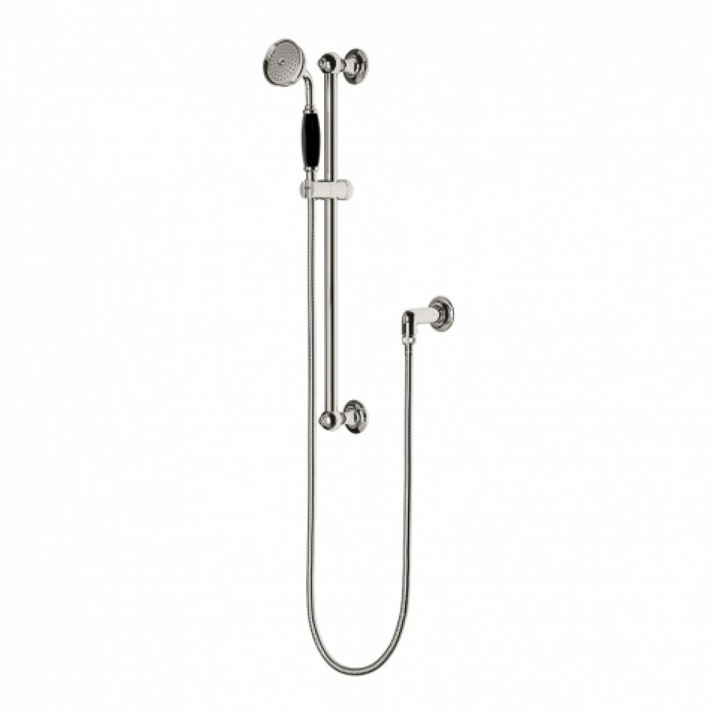 Easton Classic Handshower On Bar with Black Porcelain Handle in