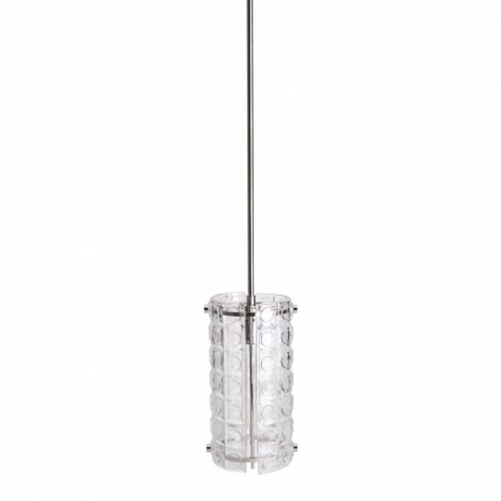 Torrey Ceiling Mounted Small Pendant with Glass Shade in Unlacquered