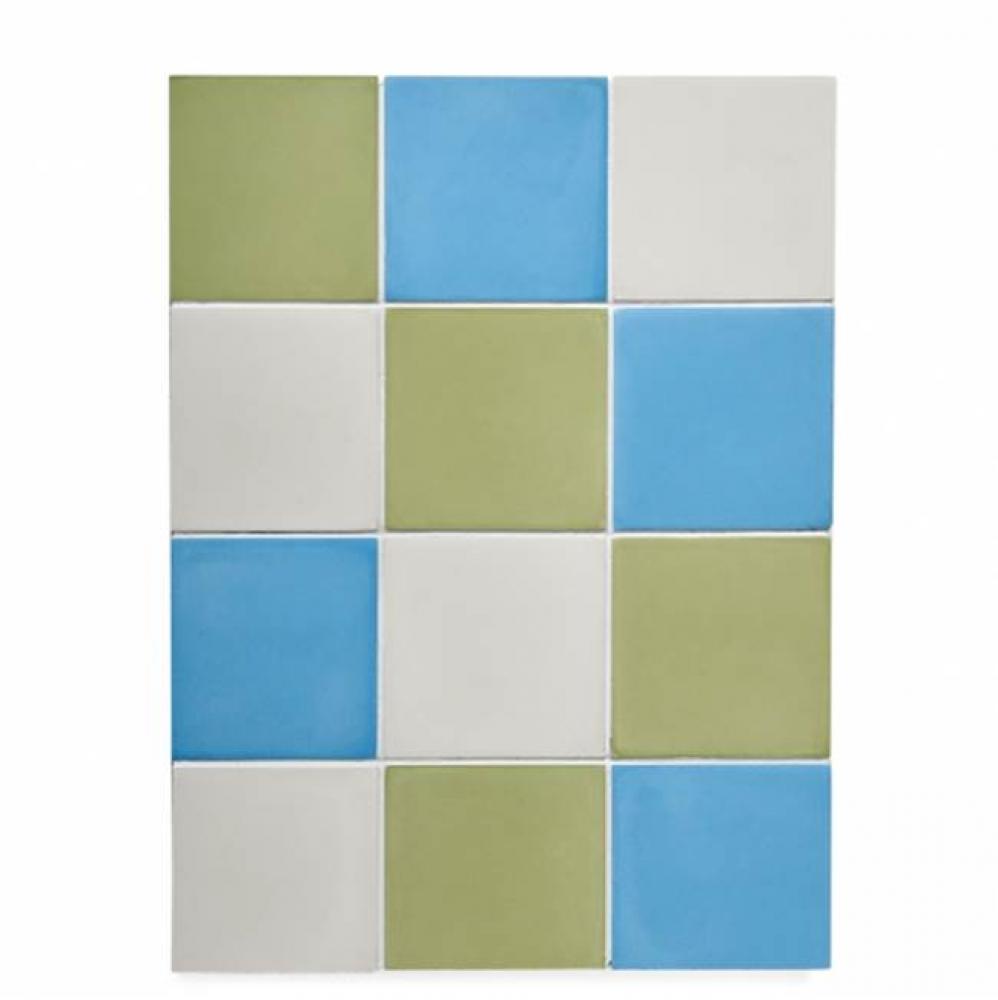 Promenade Field Tile 4 x 4 in Marina Matte