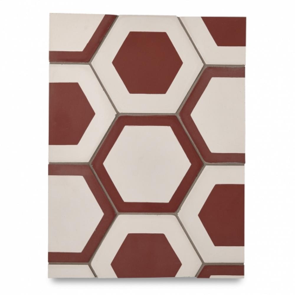 Promenade Decorative Field Tile Honeycomb Bold 6'' x 6'' Matte