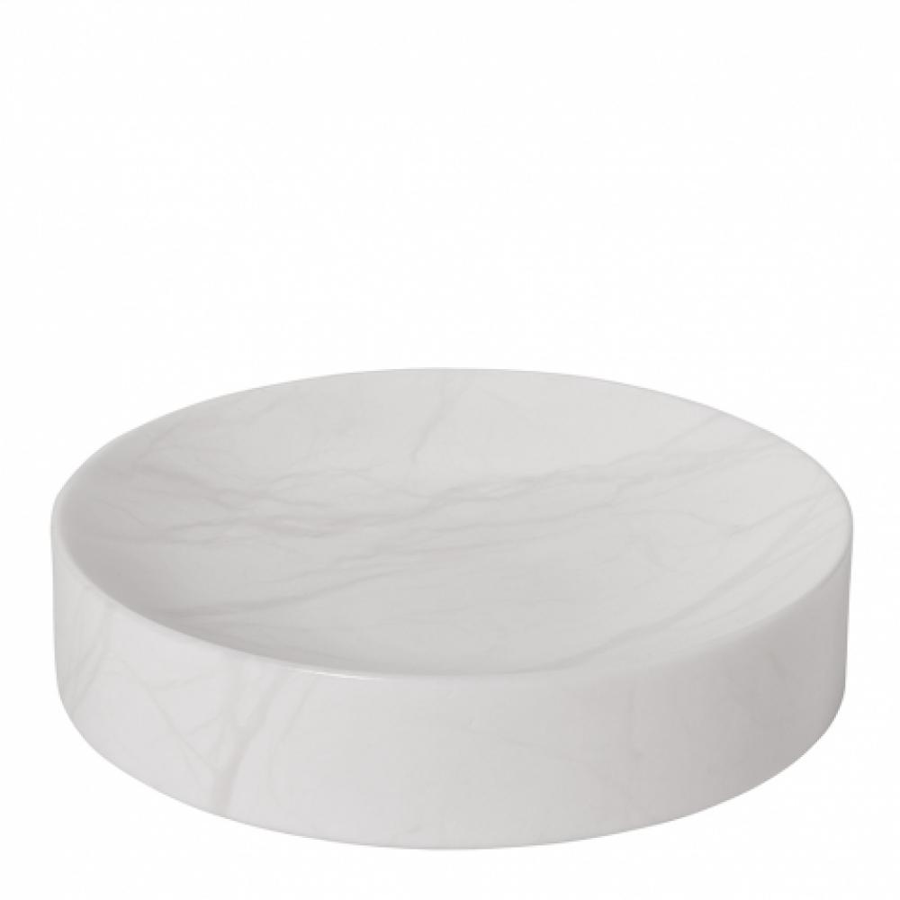 Aragon Large Shallow Bowl in White