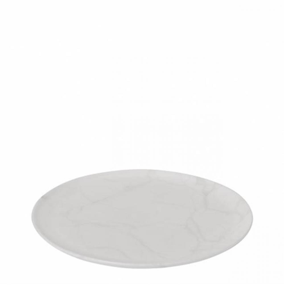 Aragon Small Round Tray 15 5/8 in White