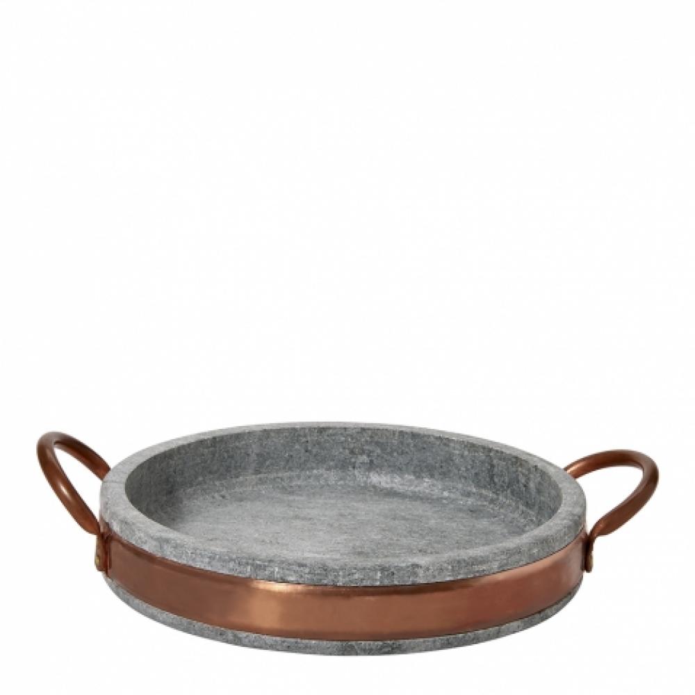 Pedra Soapstone and Copper Tray in