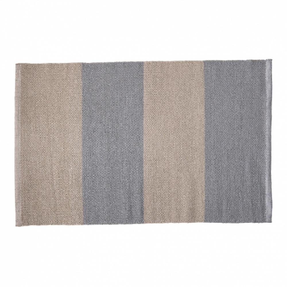 Dobby Wide Stripe Rug 3'' x 5'' in Gray /