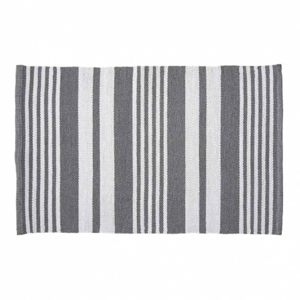 Dobby Stripe Rug 3'' x 5'' in Gray /