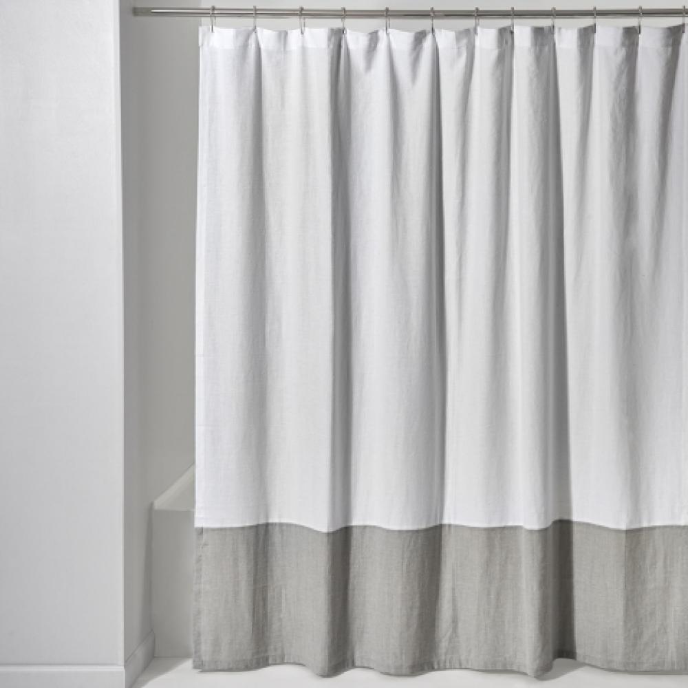 Aquidneck Colorblock Shower Curtain 72'' x 72'' in