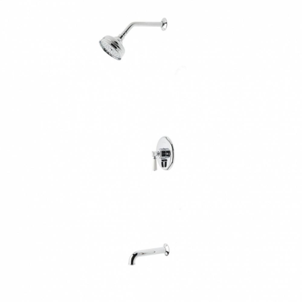 Highgate Pressure Balance Shower Package with 5'' Shower Rose and Tub Spout in