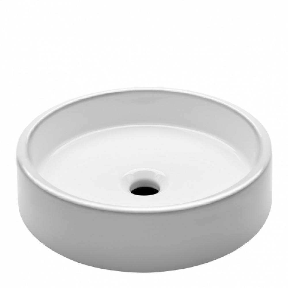 Clara Undermount Round Vitreous China Double Glazed Lavatory Sink 15 3/4'' x 15