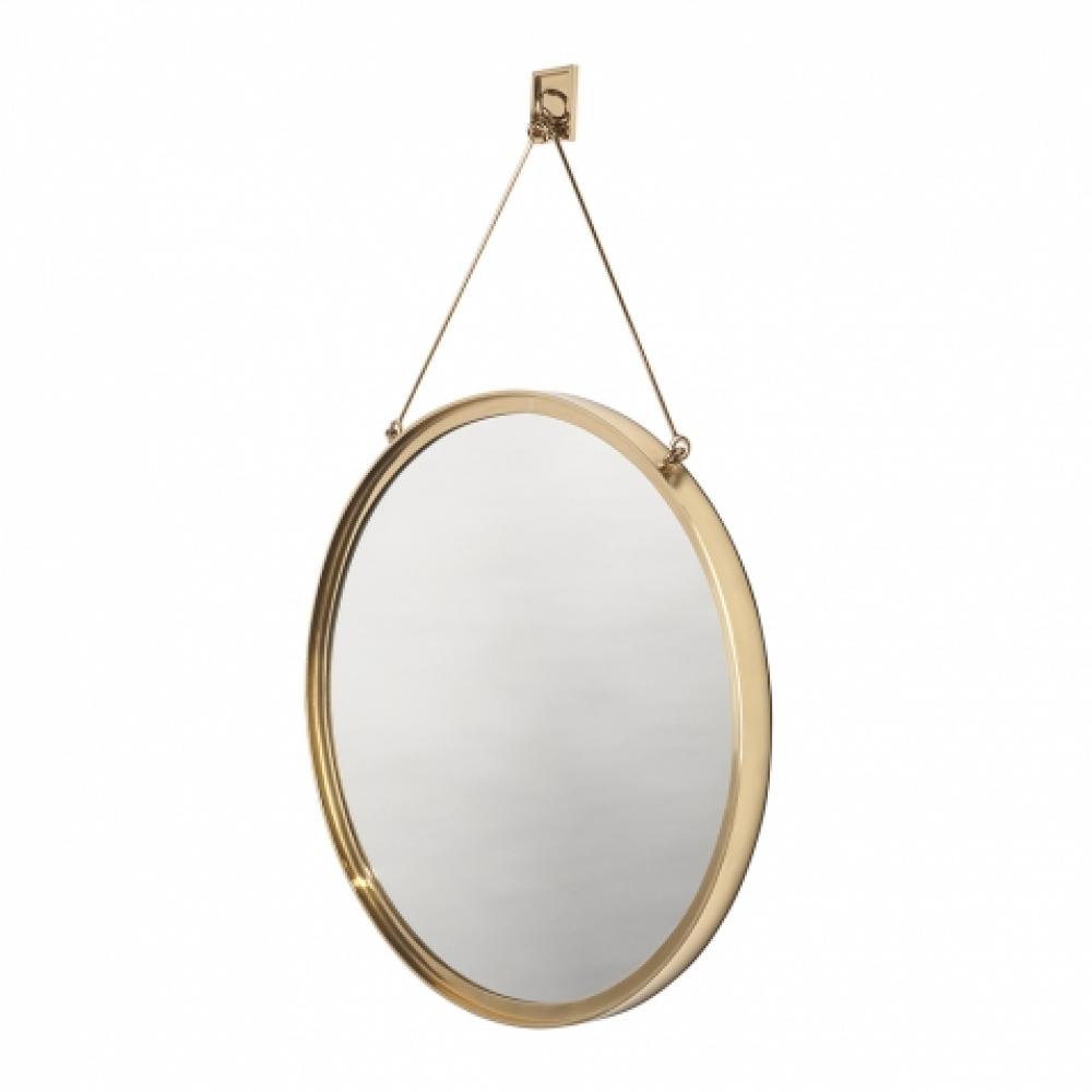 Latchet Wall Mounted Round Mirror 23 1/2'' x 37 5/8'' in Architectural