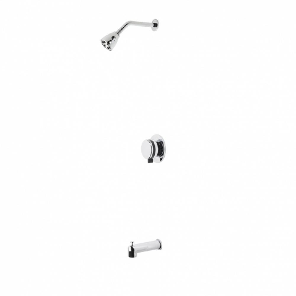 Decibel Pressure Balance Shower Package with 2 3/4'' Head and Tub Spout in