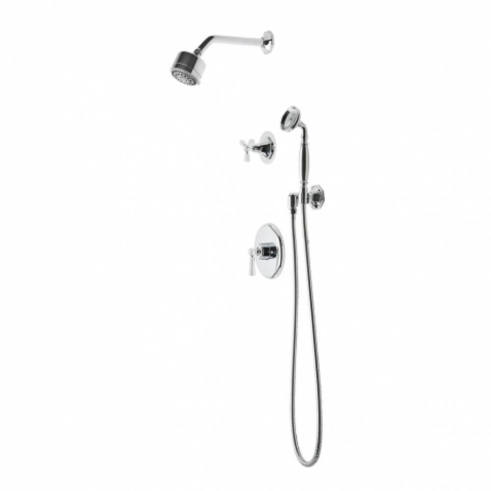 Roadster Pressure Balance Shower Package with 3 1/4'' Shower Head, Handshower and