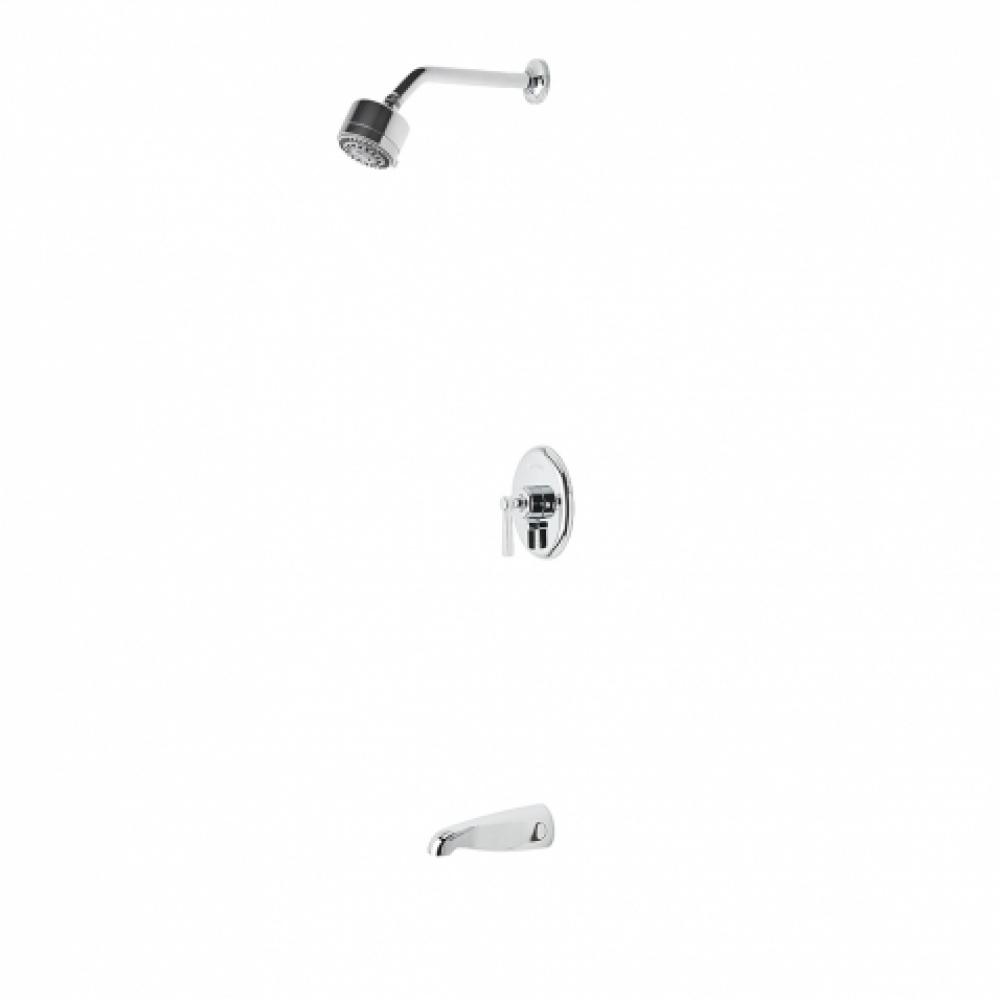 Transit Pressure Balance Shower Package with 3 1/4'' Shower Head and Tub Spout in
