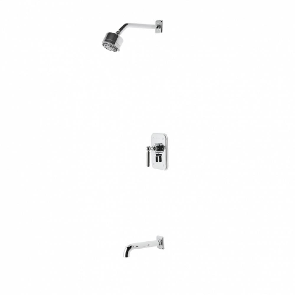 Ludlow Pressure Balance Shower Package with 3 1/4'' Shower Head and Tub Spout in