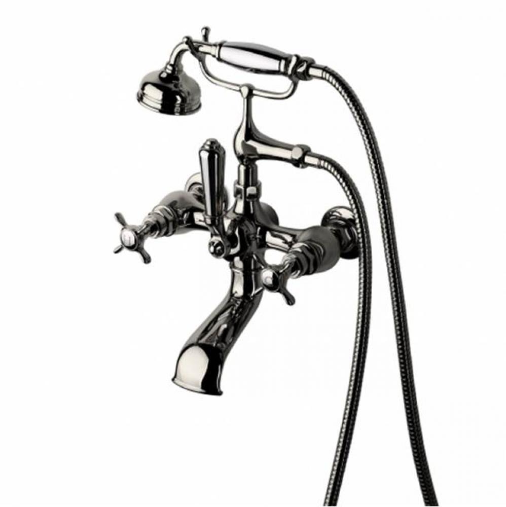 Easton Vintage Exposed Tub Filler, Metal Handshower and Lever Diverter in