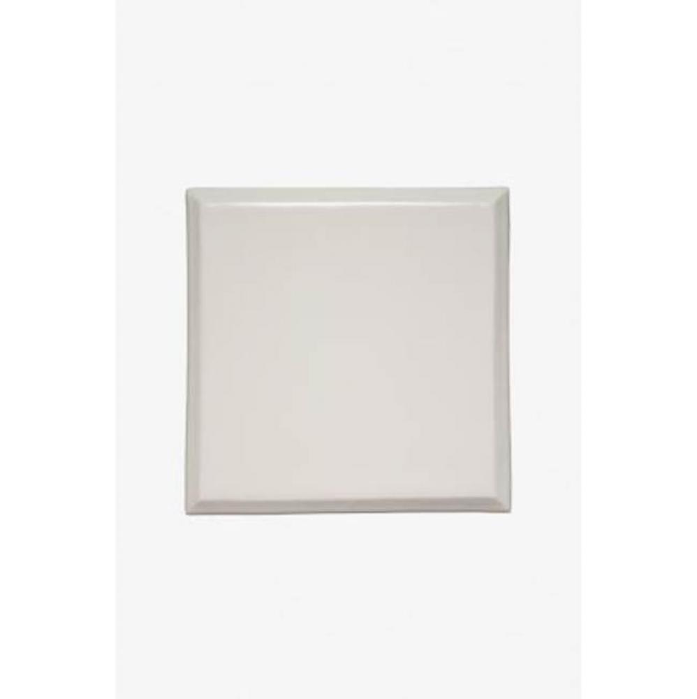 Archive Field Tile 6 x 6 Beveled in Clear Glossy Crackle