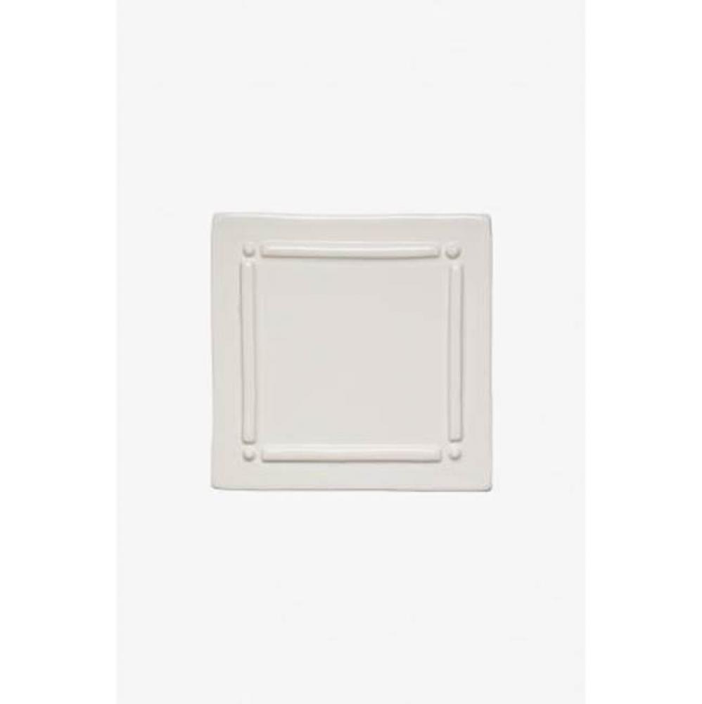 Archive Bar and Dot Decorative Field Tile Deco 4 1/4'' x 4