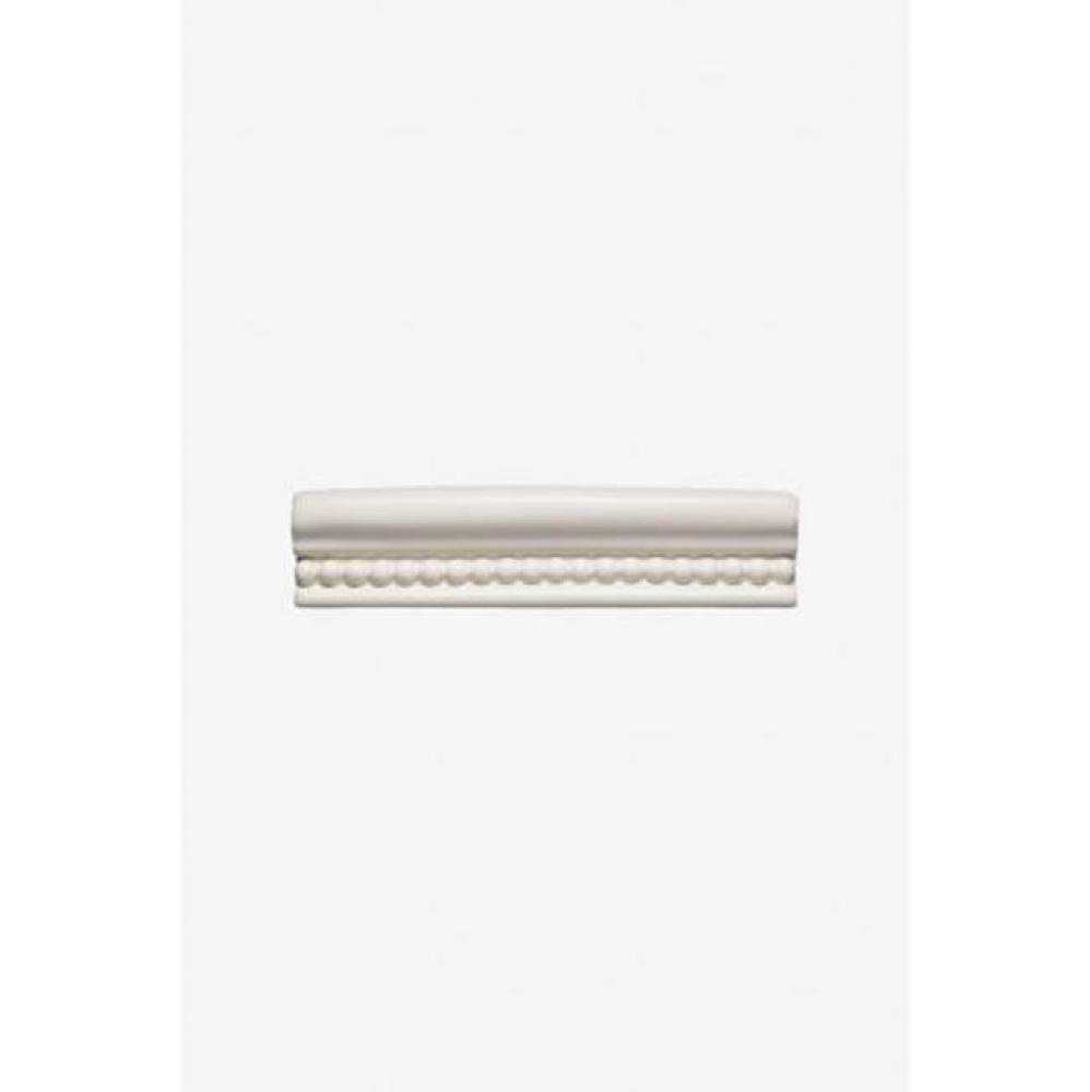 Archive Bead and Dot Swiss Dot Small A Rail 1 1/2 x 6 Standard Stopend (Left) in Clear Glossy Crac