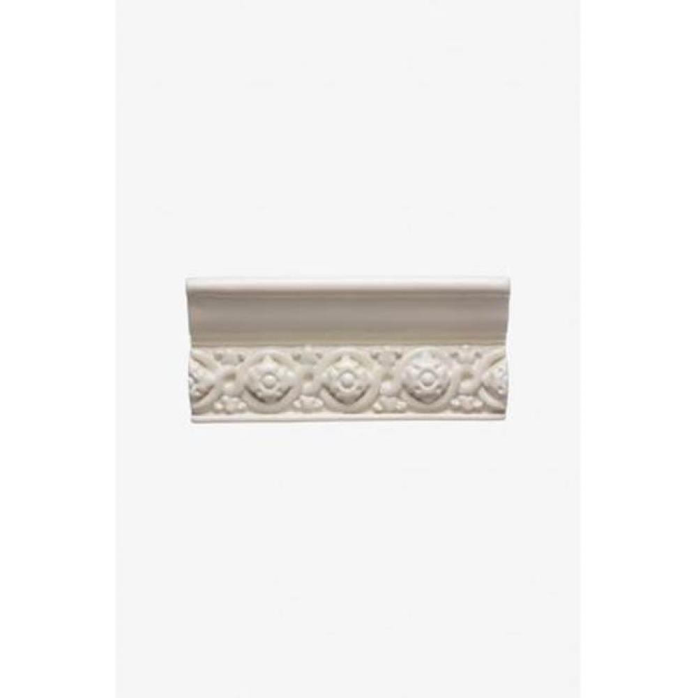 Archive Frieze A Rail 2 3/4 x 6 V-Cap Stopend (Left) in Gray Glossy Wash